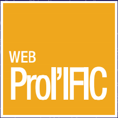 Logo of Web Prolific, in white colour font with its official color and transparent background.